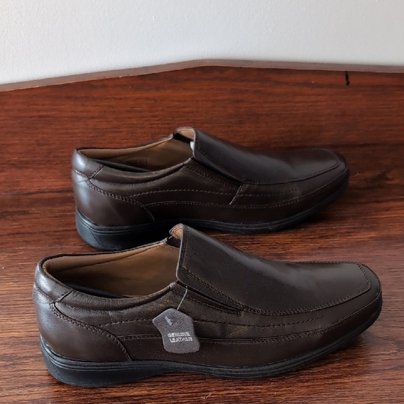 Emiliano Permilano 2 Italian Leather Brown Size 42(Approx US 9) Shoes New In Box - Picture 4 of 11